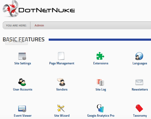 Dotnetnuke CMS development