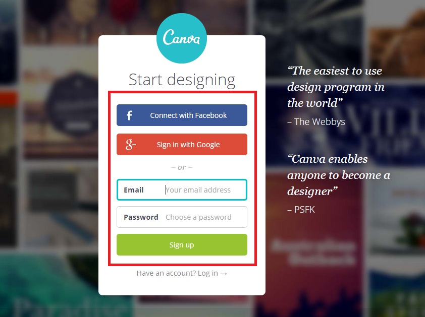 how to use canva step 1