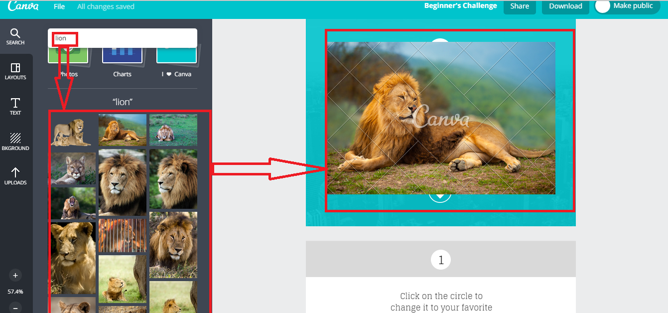 how to use canva step 3