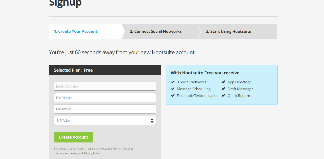 how to use hootsuite step 1