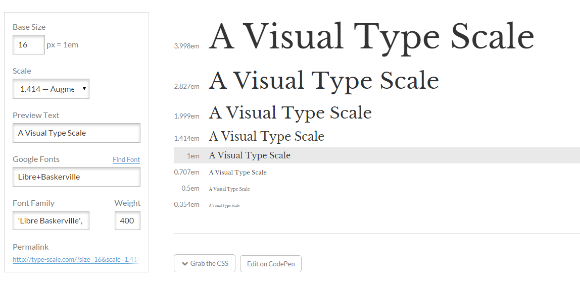 TypeScale