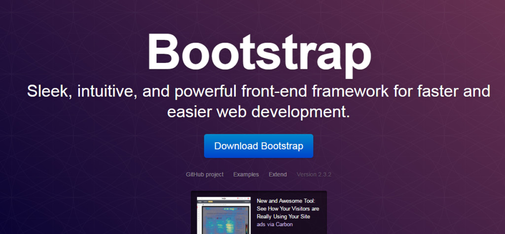 web design framework twitter bootstrap
