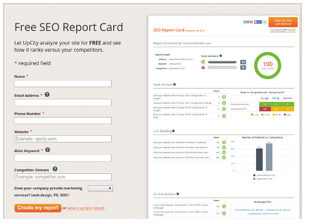 UpCity-Free-SEO-Report-Card