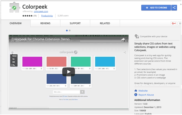 colorpeek chrome extension