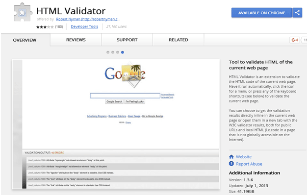 html validator