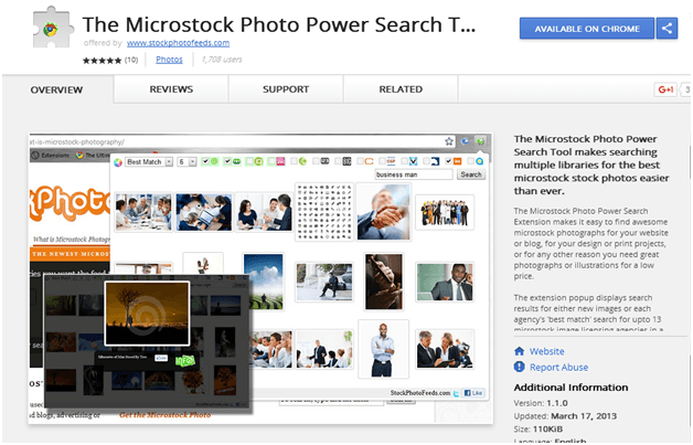 MicroStock Photo Power Search Tool
