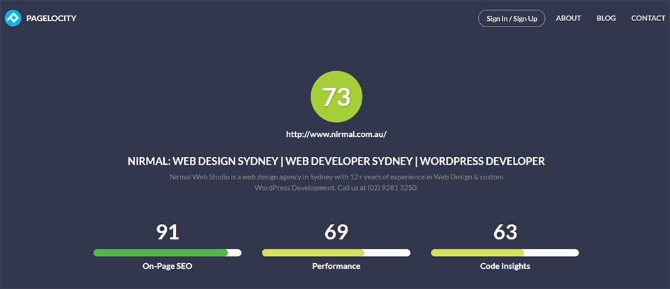 Pagelocity website speed performance testing tool