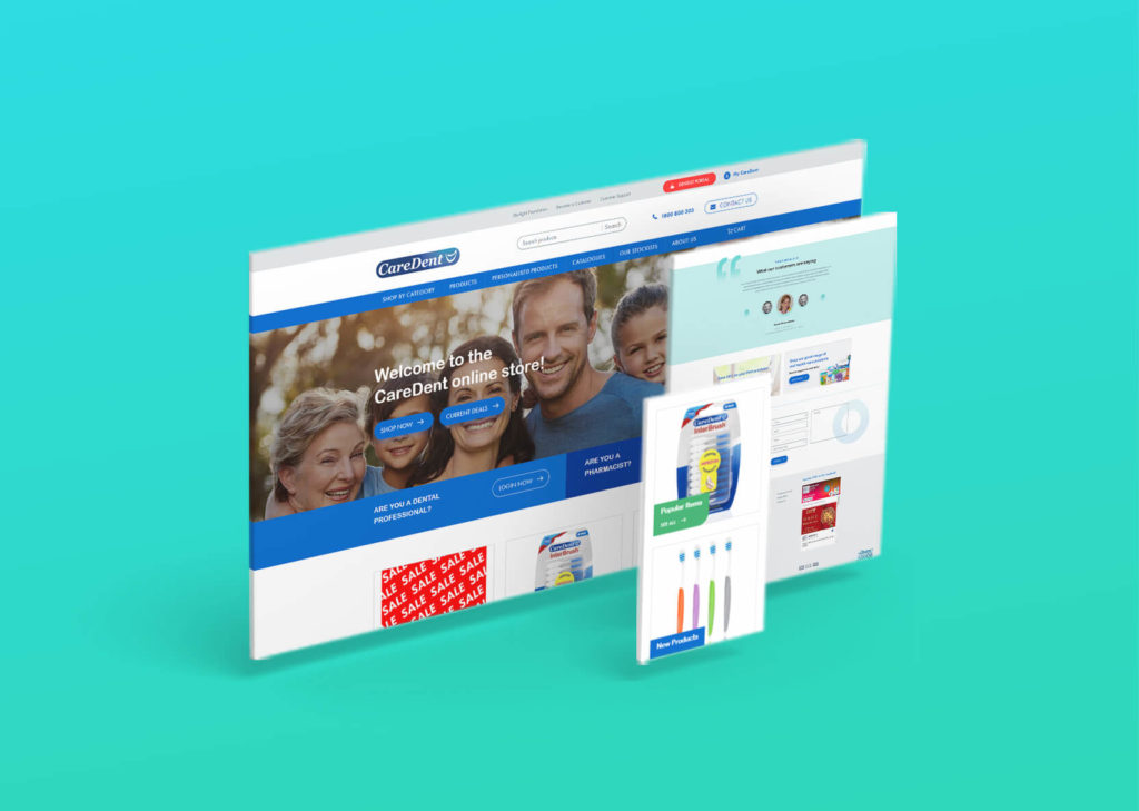 CareDent ecommerce website