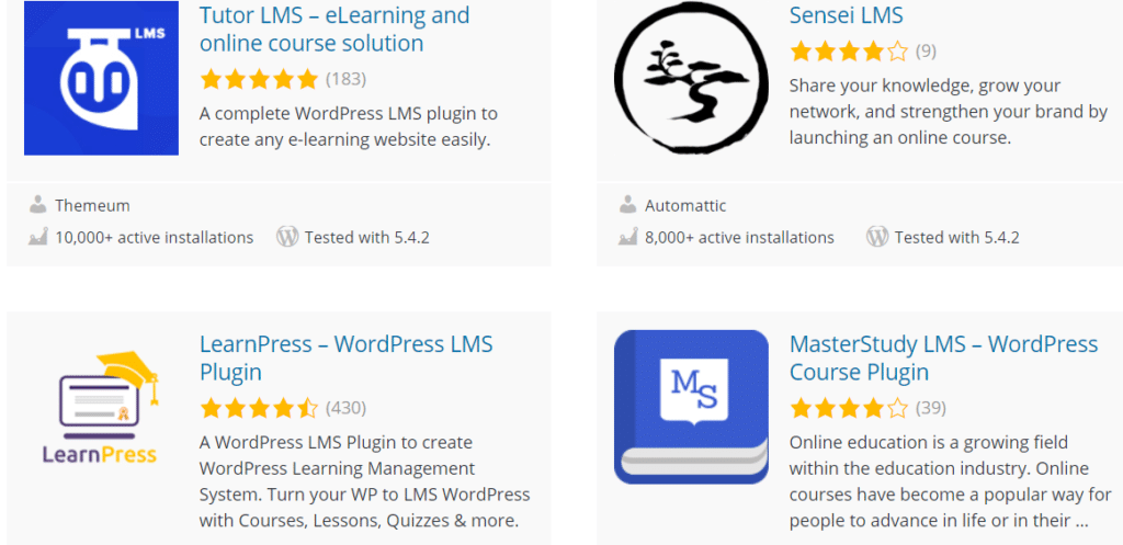 WordPress LMS Plugins